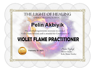 Pelin Violet Flame Practitioner Certificate