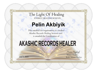 Pelin Akashic Records Certificate